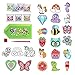 JOYIN Kids Diamond Art, Big Gem Diamond Painting Kit with 18 Magical Stickers 3 Suncatchers 2 Keychains, Diamond Art for Kids, DIY Paint Arts Supplies, Craft Gift for Girls