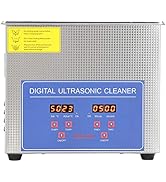 Ultrasonic Cleaner 3L, 120W Stainless Steel Commercial Ultrasonic Cleaner Tank Ultrasonic for Hou...
