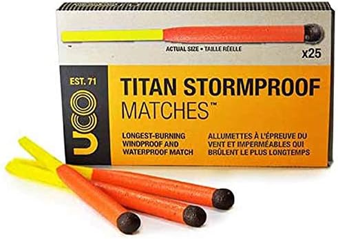 UCO Titan Stormproof Matches 25Ct Longest-burning windproof & waterproof match