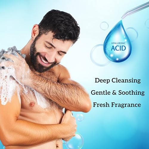 Image of inatur Niacinamide Shower Gel with Zinc PCA & Hyaluronic Acid | Intense Hydration & Skin Rejuvenation | Anti-Acne Formula for Body Acne | Sulfate-Free & Nourishing | For All Skin Types | 400ml