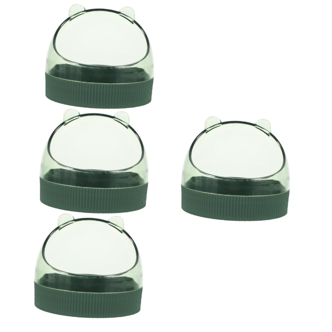 Sosoport 4piezas Comedero Colgante para Hámster y Roedores Plato Compacto De Alimentación para Chinchillas y Cobayas Fácil De Limpiar y Duradero Color Midnight
