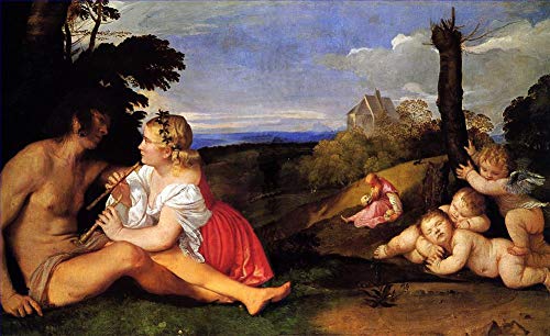 Peintures sur toile de Tiziano faites à la main par des professeurs d'art