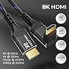 deleyCON Cavo HDMI 2.1 8K 1m Angolato (Angolo di 90°) per TV, Monitor, PS4, PS5, Soundbar Dolby Atmos e EARC, HDR10+ - Cavo Ultra High Speed 48 Gbps - 10K/8K@60Hz, 4K@120Hz/144Hz, 2K@240Hz