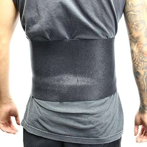 Lastworld 10" Black Sports Slimmer Belt Back Support Waist Trimmer-Exercise Belt-Gym Tummy Belt Cover