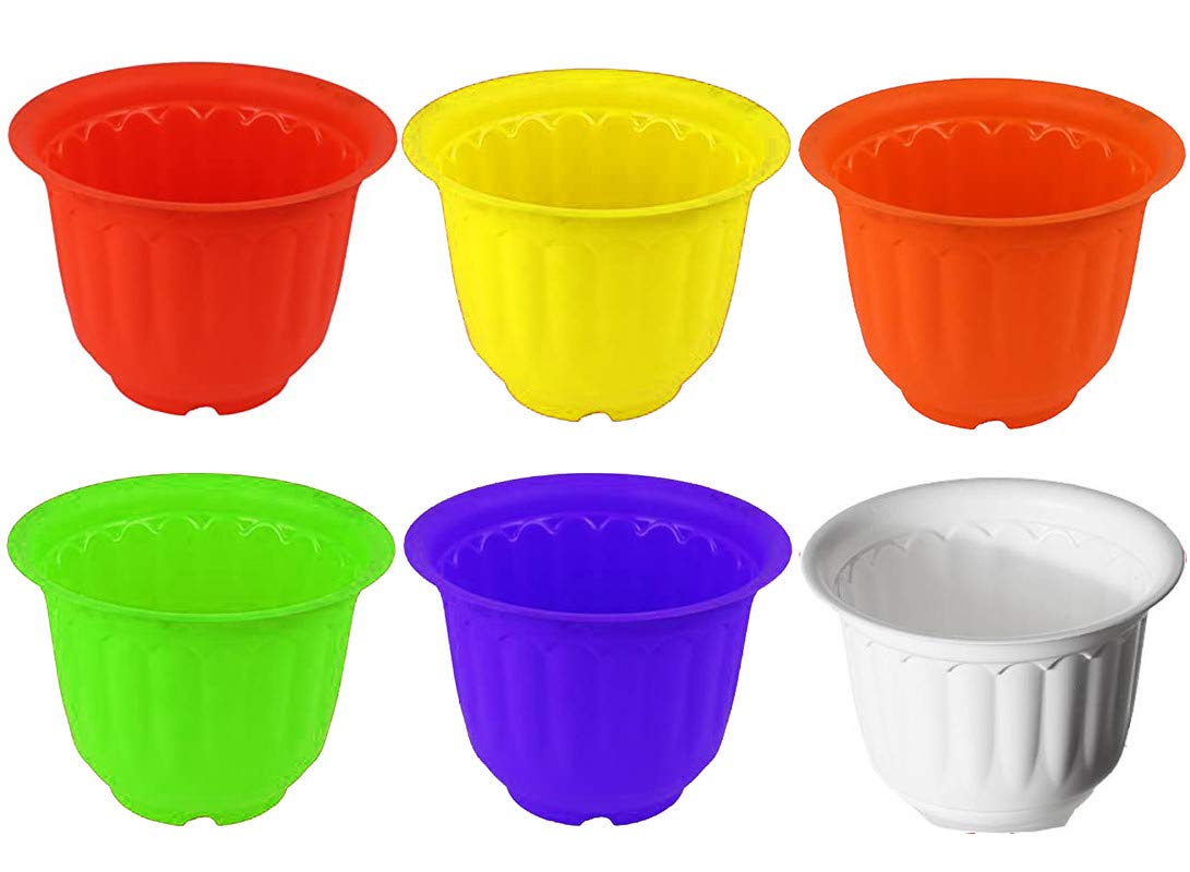 Go Hooked Tower Pots - 4 Pack, Indoor Outdoor Planters -16 Go Hooked Tower Pots - 4 Pack, Indoor Outdoor Planters -16
