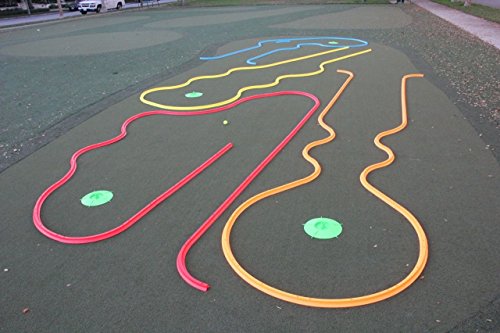 Office Golf - Cosmic Putting Mini Golf Game - Offers Unlimited Hole Design Potential - Works on Carpet or Putting Green - Glows in Black Light - Unique, Inspiring Fun (Yellow)