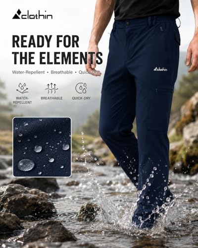 Image of clothin Mens Workout Athletic Pants Elastic-Waist Drawstring Pants for Sport Exercise Travel,Quick-Dry,Stretchy