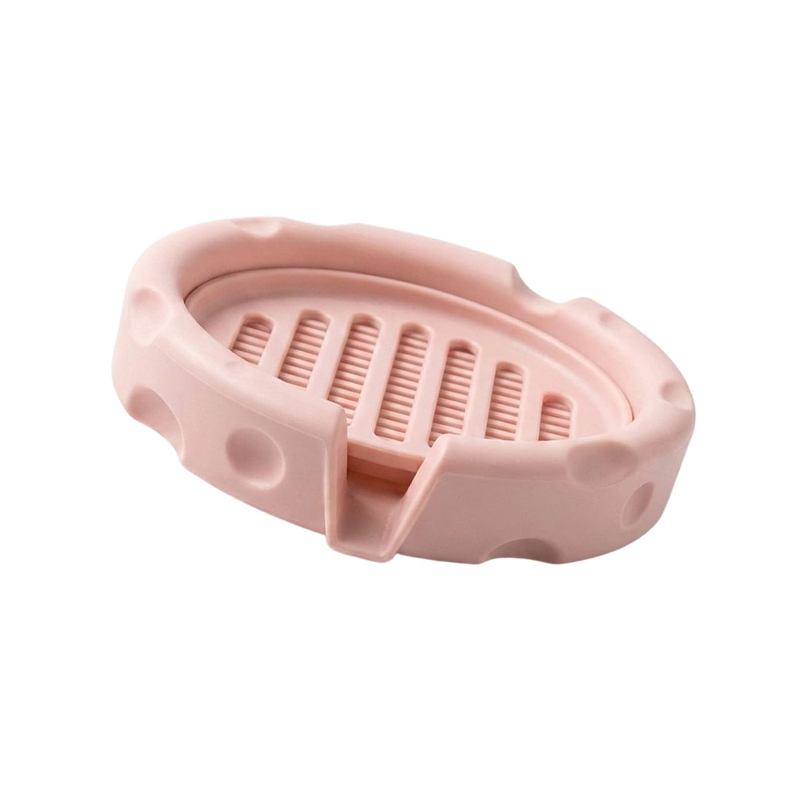 PURPLELILY Creative Yellow Cheese Soap Holder Mount for Bathroom Sink with Fast Drainage Draining Tray Soap Container for Kitchen Sink Bathroom
