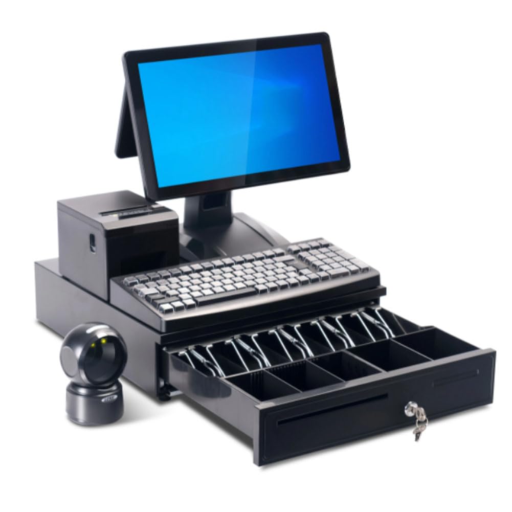 Ghygetrich Cash Register, Cash Registers Cash Till Cash Register Till for Small Business Electronic Cash Register