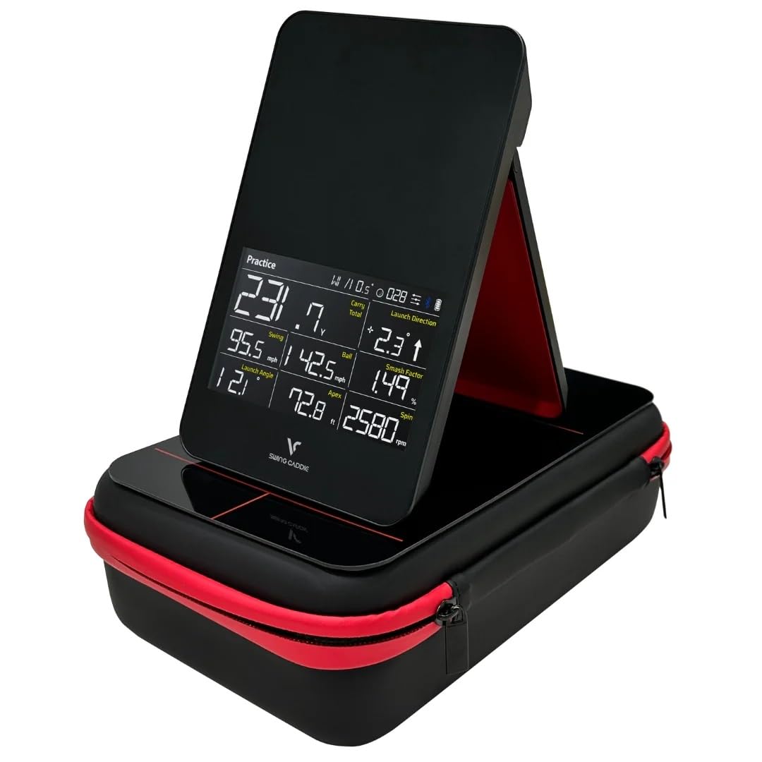 Voice Caddie SC4 Pro Monitor de Lanzamiento de Golf Simulador 3D con Funda Oficial