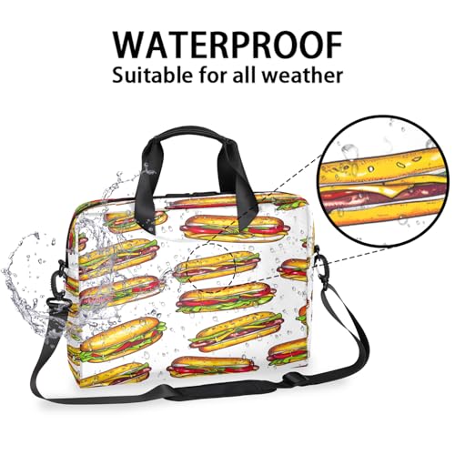 Maletín para portátil 16 pulgadas diseño hot dog resistente al agua miniatura 2