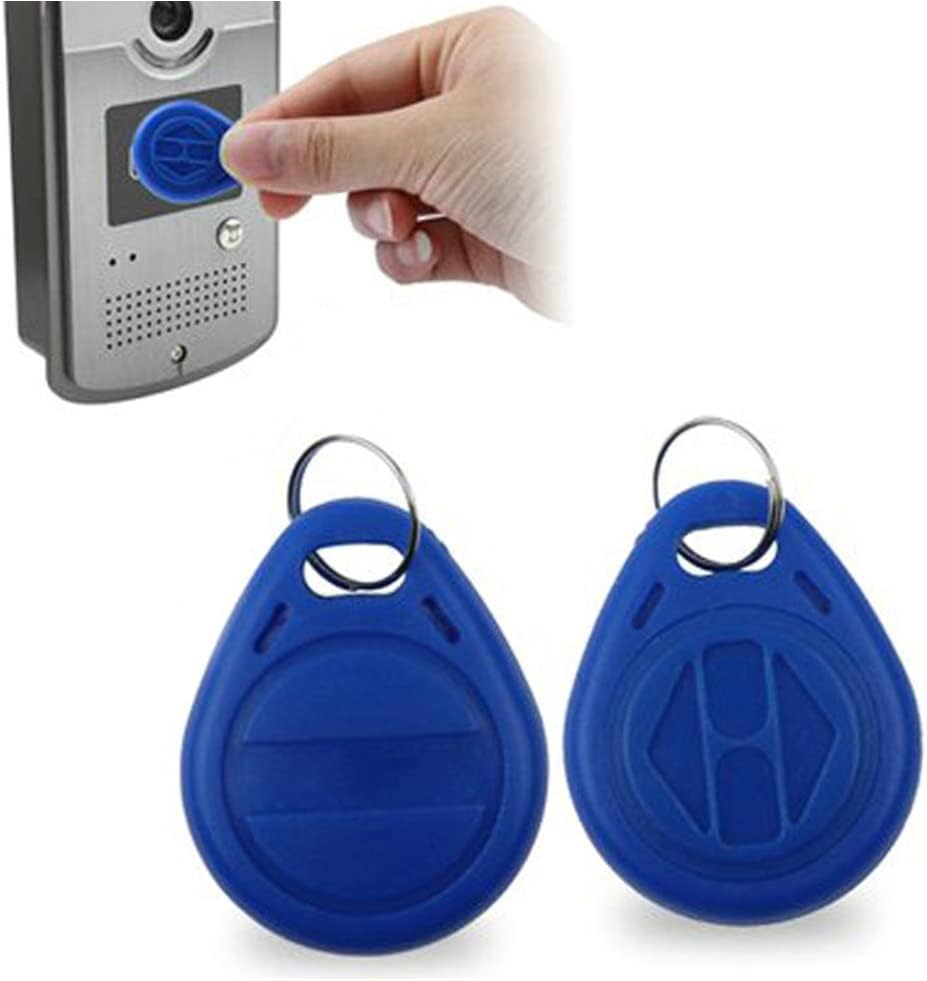 50 PCS RFID Key Fob 13.56Mhz F08 Proximity IC Card Token Key Tags for Access Control Smart Door Locks - Read Only