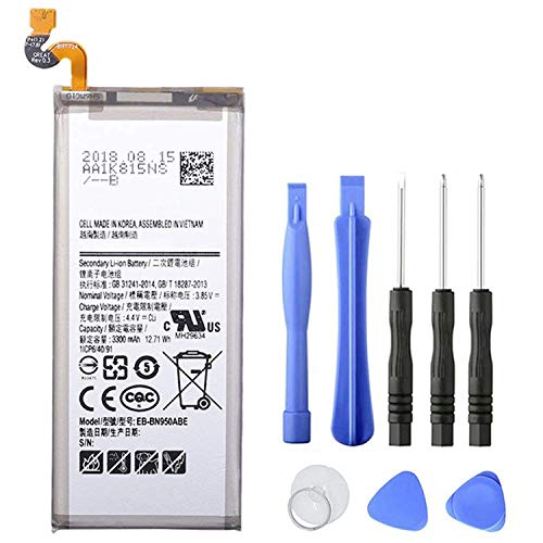 WYGUO EB-BN950ABE Reemplazo de batería para Samsung Galaxy Note 8 N950 SM-N950 N950T N950A N950P N950V N950R4 with Tools(12.71V 3300mAh)