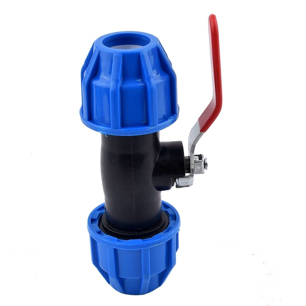 Valvola di ritegno a spillo Valvola di unione for tubi in PVC PE, connettore rapido con nucleo di valvola in acciaio, raccordi for tubi dell'acqua con valvola a sfera agricola da giardino(20mm Inner D