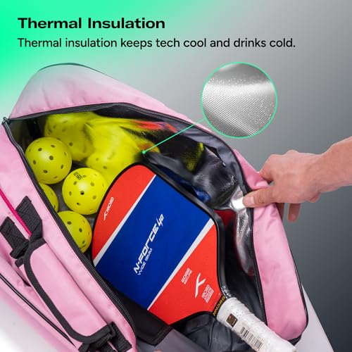 Image of HUNDRED Pickle Pack Pickleball Kit Bag | Spacious Paddle Sports Kit Bag with Large Compartment for Paddles, Shoes & Gear - Ideal for Sports, Gym & Travel | Unisex Design