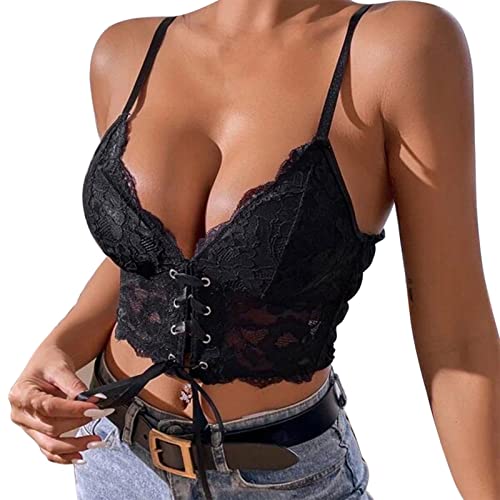 Lingerie à lacets et corset pour femme en dentelle haut de gamme