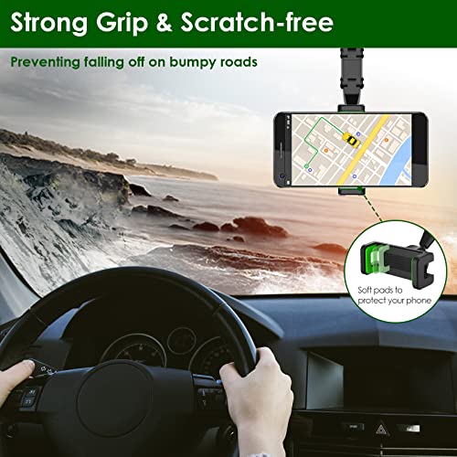 Toocust Multifunctional Rearview Mirror Phone Holder, 360° Rotating Phone Holder For Car,Rotatable And Retractable Car Phone Holder Compatible With All Smartphones, Rearview Mirror Phone Holder Mount #TOP6