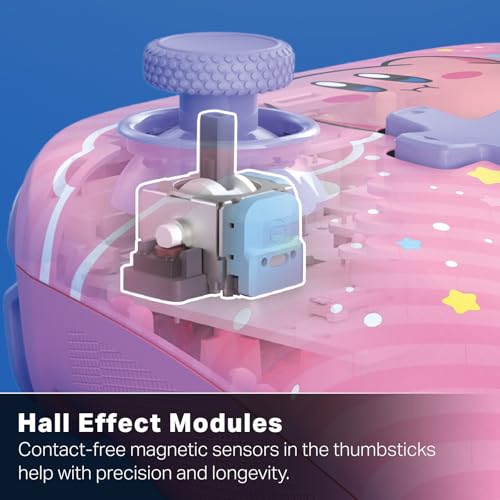 Image of PowerA Advantage Wireless Controller for Nintendo Switch 2 - Kirby Puff, Officially Licensed, Hall Effects, Mappable Buttons, Pro Controller, C Button, Motion Controls