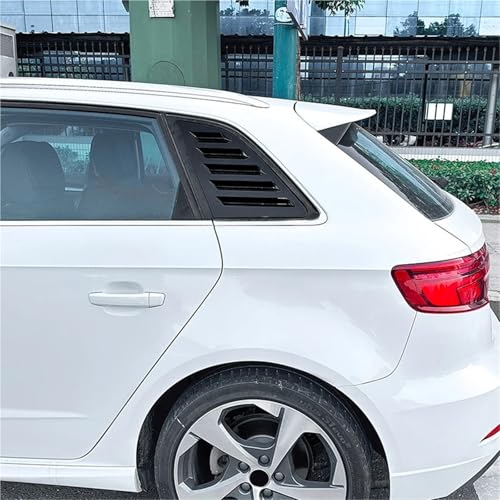 Pasuje do A3 S3 8V 2014-2020 Hatchback roleta boczna zewnętrzne strojenie akcesoria samochodowe żaluzje tylnej szyby Zasłony Osłonowe(Carbon Fibre Look)