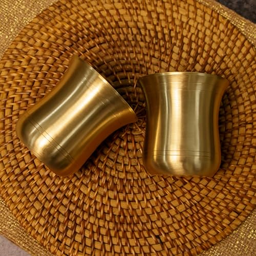 Image of Traditional 100% Pure Kansa Glass - 275 MLL