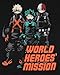 My Hero Academia World Heroes Mission Men's MHA Manga Deku Class 1-A Stealth Suits Adult Short Sleeve T-Shirt (Large)