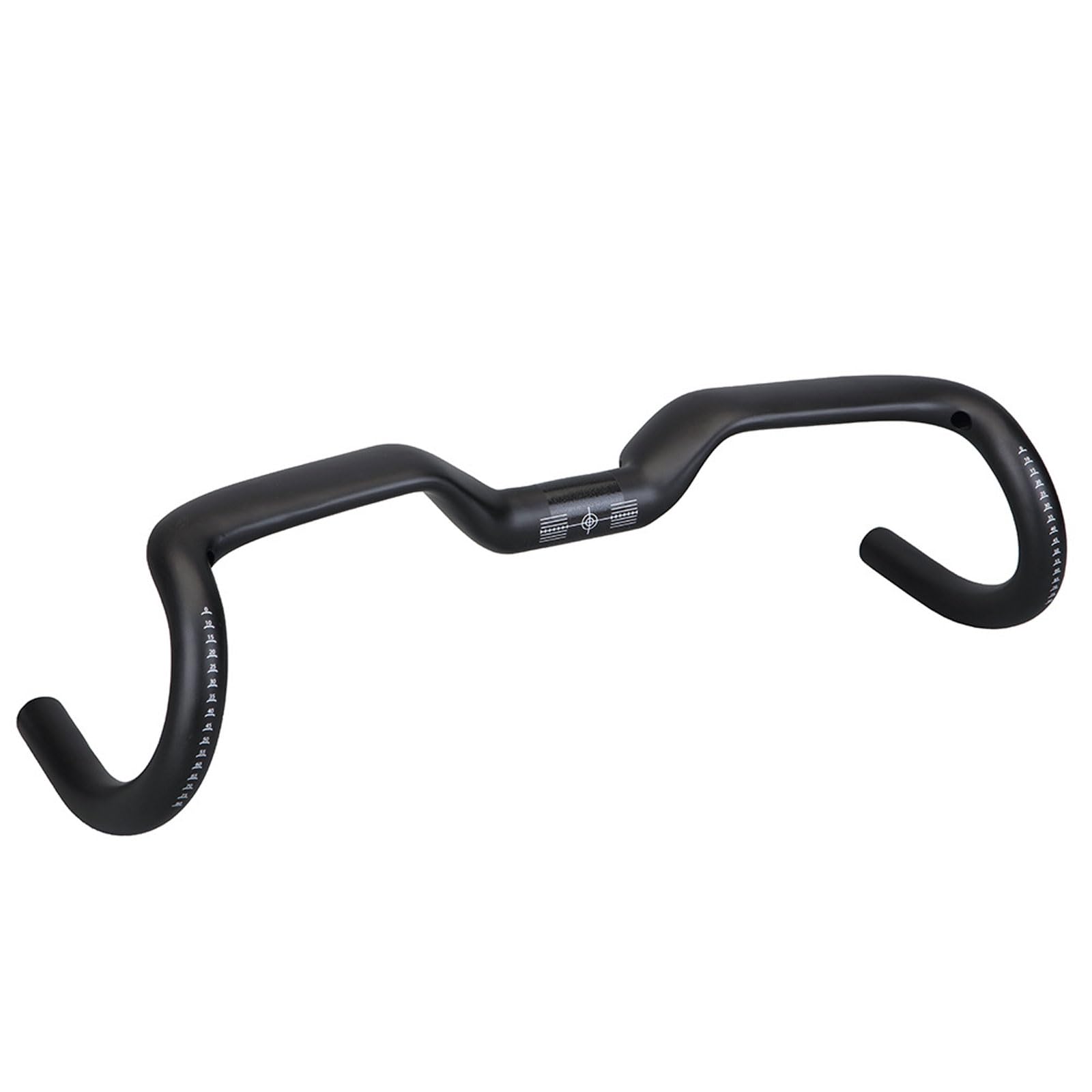 Manillar de bicicleta de fibra de carbono, manillar de bicicleta con ángulo grande, manubrio de caída