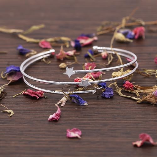 Bracelet jonc argent sterling 3 rangs résistant qui ne ternit pas
