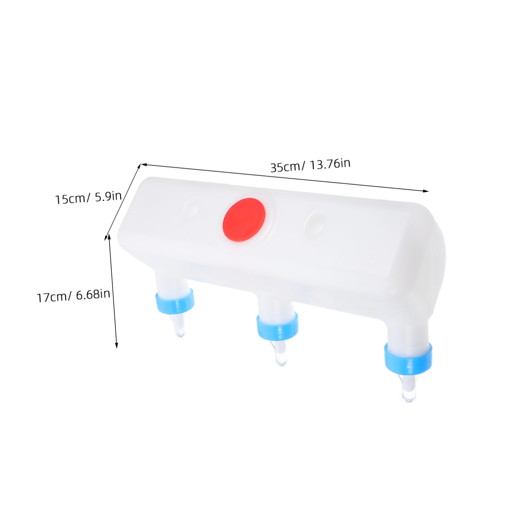 TOYANDONA 2 Pièces Distributeur de Lait Multifonctionnel pour Animaux Nourrisseur à Mamelles Multiples pour Agneaux Porcelets et Chèvres Équipement de Ferme Pratique et Durable