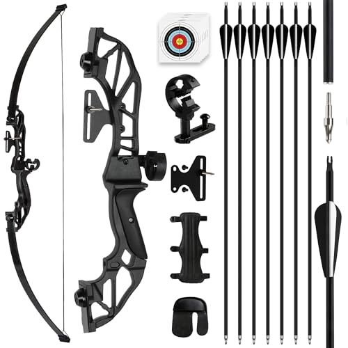 SERfawnCH 30LBS Rechtshänder Recurvebogen Set mit Carbon-Pfeilen...