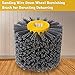 Shineboc Abrasive Nylon Wire Drawing Wheel Drum Brushes, 240 Grit 120x100mm Wheel Drum Burnishing Tool Polishing Brush Wooden Wheels for Wood Furniture Working Surface Conditioning Tool