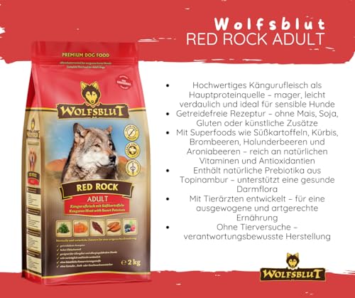 Wolfsblut Hund Adult | Trockenfutter | Multi Bundle | Mix Paket | Sparpaket | 2 x 2 kg | Verschiedene Sorten (2 x 2 KG, Red Rock)
