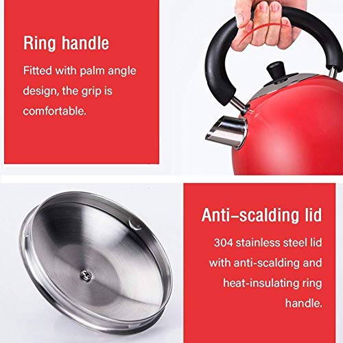 Kettle eléctrico de acero inoxidable 2.0 litros rojo miniatura 6