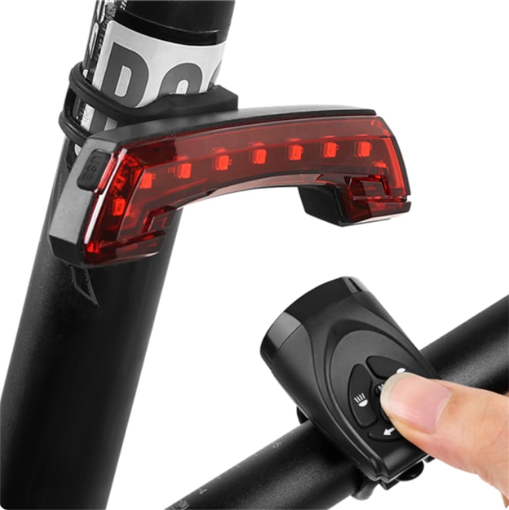 Indicatore di Direzione della Luce di Coda della Bici Avviso di Guida Luci Posteriori del Telecomando Senza Fili Intelligente Luce del Clacson MTB Luce della Bicicletta