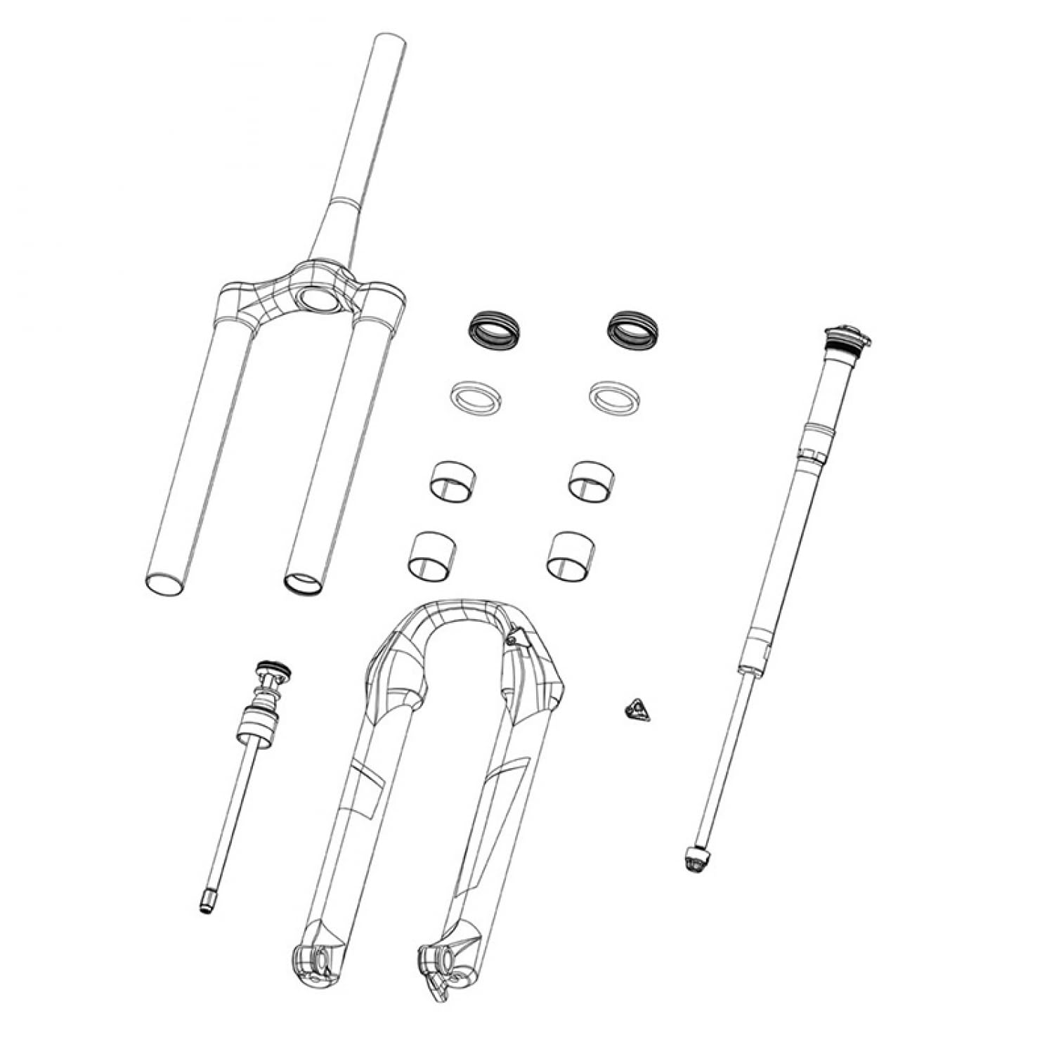 Amazon.com : RockShox Domain B1 Air Shaft 160mm, 11.4018.111.016