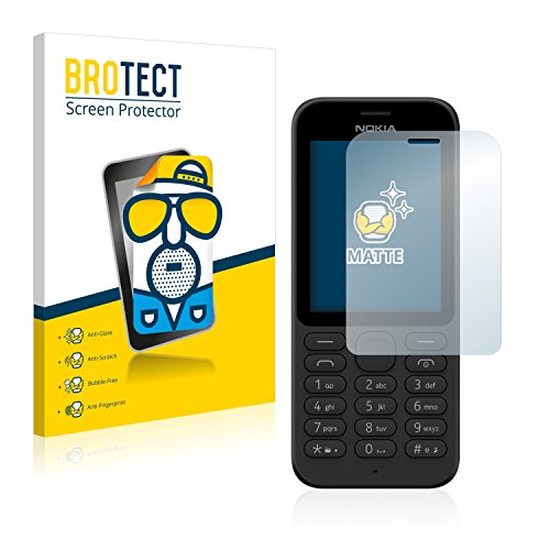 BROTECT Entspiegelungs-Schutzfolie für Microsoft Nokia 215 (2 Stück) Matte Bildschirmschutz-Folie, Anti-Reflex, Anti-Fingerprint