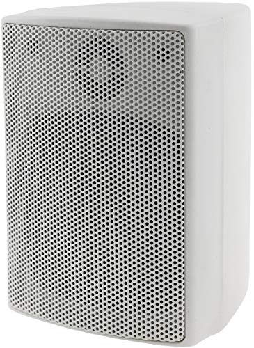 ChiliTec 2-Wege Lautsprecher Weiß Paar Wand-Lautsprecher für HiFi Stereoanlage Heimkino 60Watt 8Ohm