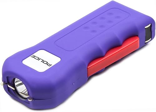 Miniatura 2 de Police Stun Gun Burn Pepper Spray Combo Mujeres Hombres Autodefensa - 512 Morado