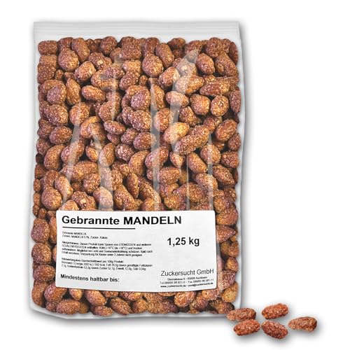 Gebrannte Mandeln 1,250 kg I wie vom Jahrmarkt original von