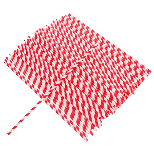 STOBAZA 100Pcs Cotton Candy Cone Paper Sticks Candy Cone Holders for Parties Birthday Celebrations and Festivals and Striped Design