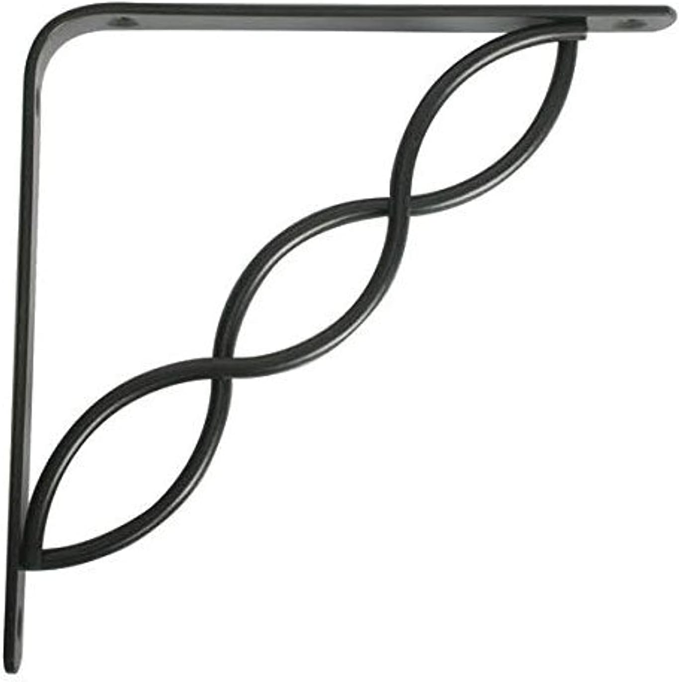 KNAPE & VOGT CO 200C AB 8 8", Antique Bronze, Decorative Steel Shelf Bracket