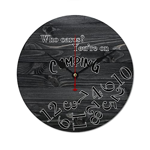 Horloge camping rétro pour camping-car et décoration de chalet nature