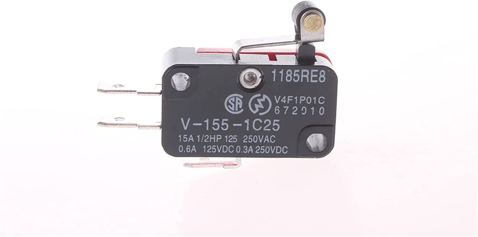 Micro-interrupteur à actionneur momentané V-151-1C25 haute précision SPDT