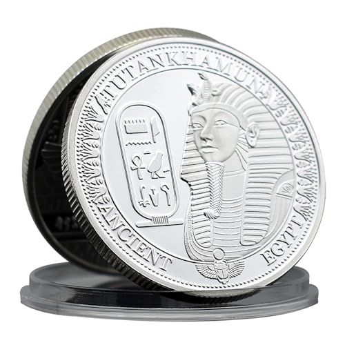 Moneda conmemorativa de la diosa Isis de metal del antiguo Egipto Misterio Tutankamón Colección de monedas
