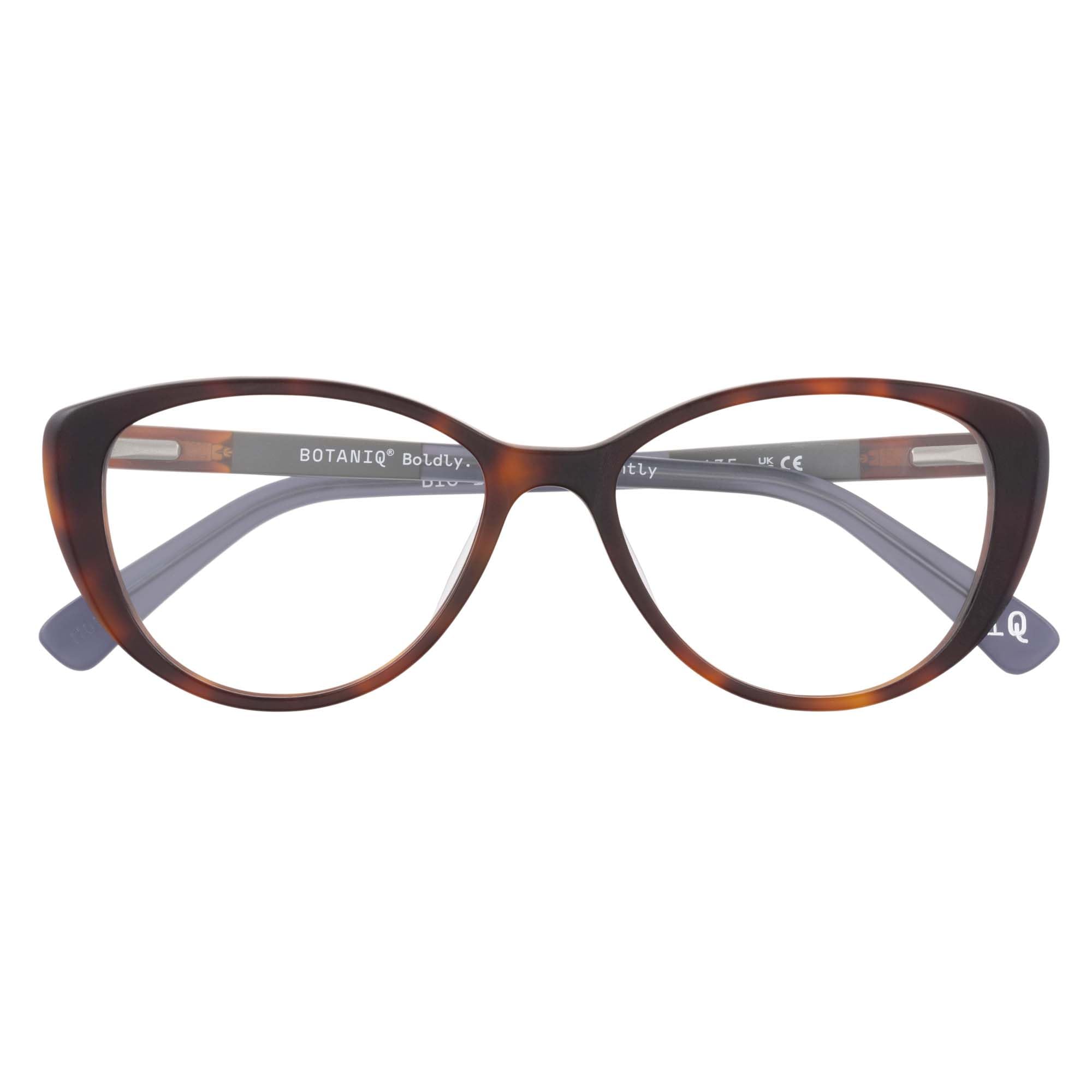 Botaniq Brille mit Sehstärke für Damen optional mit Sonnenbrillentönung oder Blaulichtfilter, Katzenauge, gefertigt aus Acetat (inklusive Brillenetui)