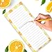 Joyberg 9 Pack Magnetic Notepads for Refrigerator, Magnetic Notepads for Refrigerator, Fruit Design Grocery List Pad for Fridge, Full Magnet Back Shopping Lists, 25 Sheets Per Note Pads