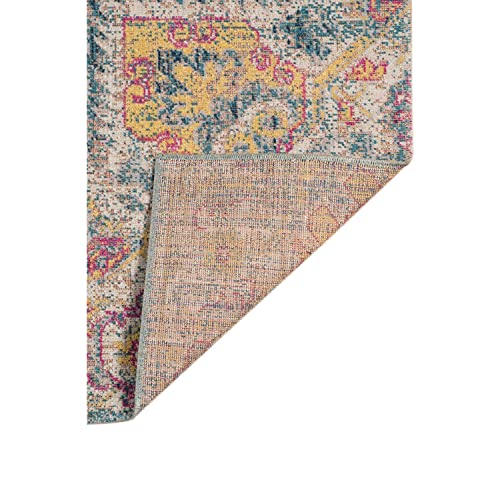 Amer Rugs Area Rug - Room Rug For Farmhouse, Living Room, Bedroom, Kitchen & Home Decor - Luxury Polyester & Polypropylene Power Loom Carpet - Boho, Persian, Oriental, Classic, Vintage & Industrial #TOP3