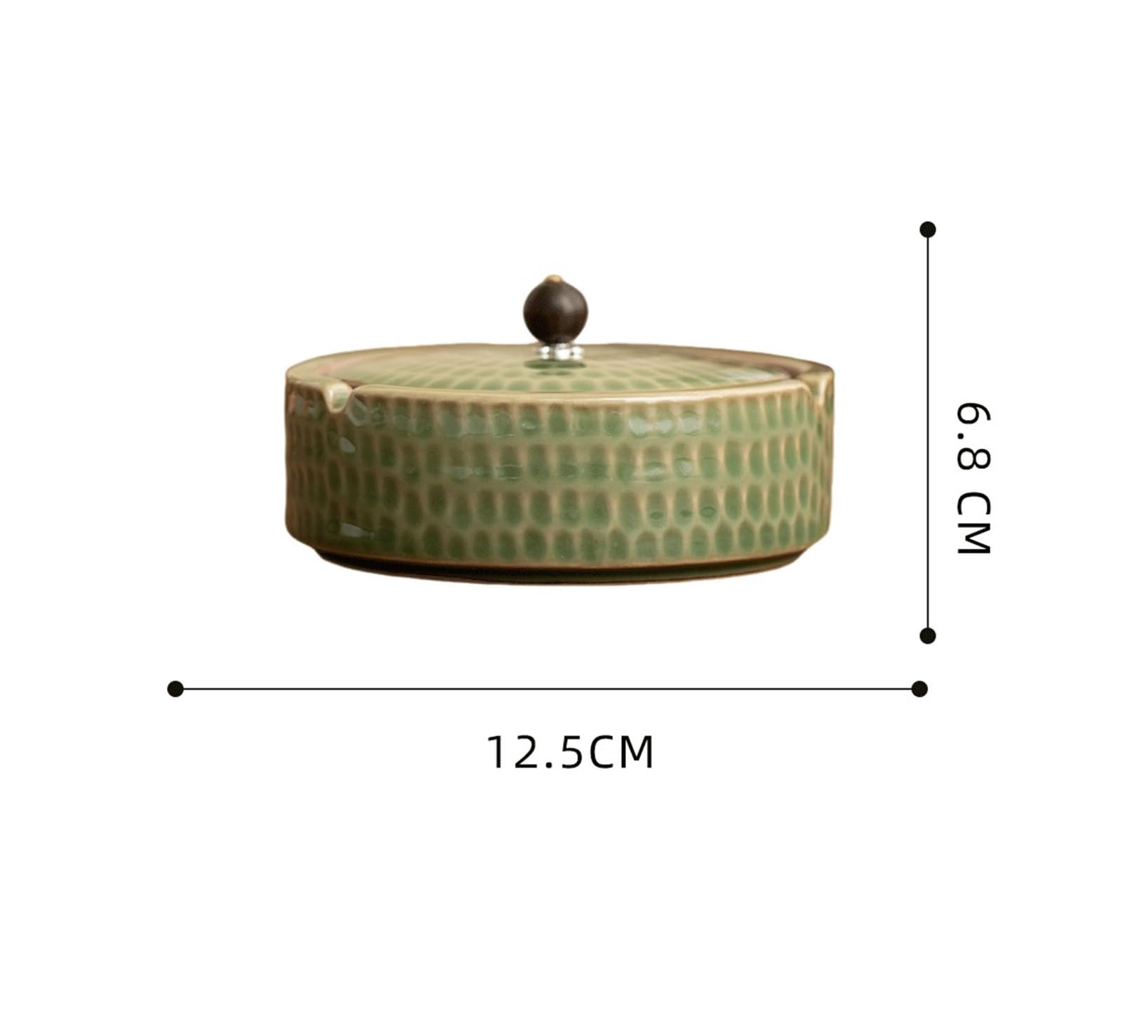 Popielniczka Ceramiczna popielniczka do dekoracji hotelu biurowego(Brown)