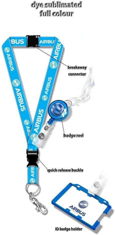 Airbus Logo Dye Sublimation Lanyard Set