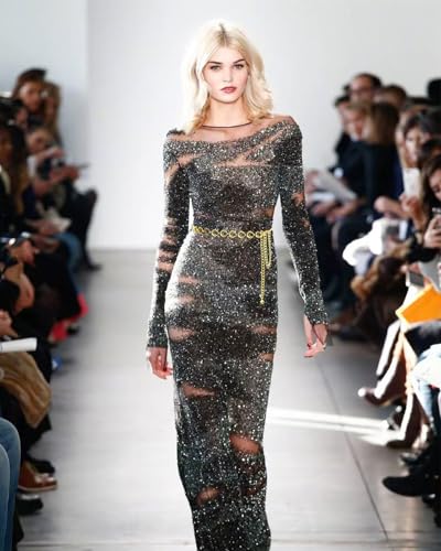 Gold Waist Chain Belt for Women, Adjustable Fashion Metal Body Link Belts for Jeans Dresses4