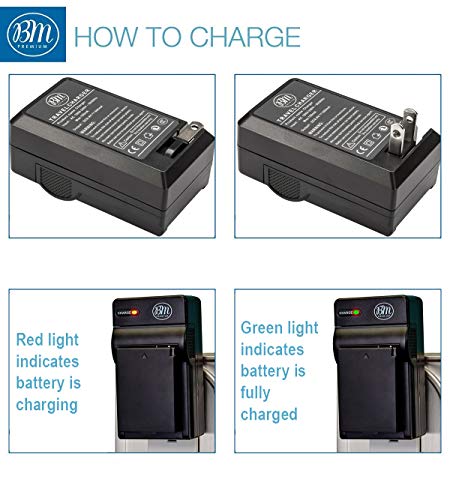 BM Premium LP-E10 Battery and Charger Kit for Canon EOS Rebel T3, T5, T6, T7, T100, Kiss X50, Kiss X70, EOS 1100D, EOS 1200D, EOS 1300D, EOS 2000D, EOS 4000D Digital Camera